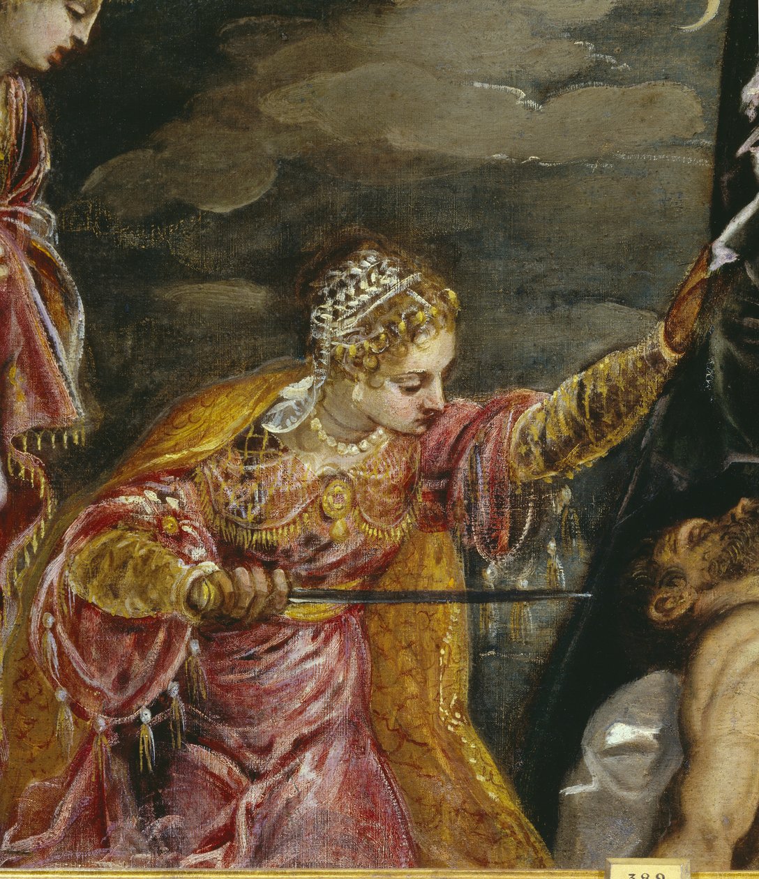 Detail von Judith und Holofernes von Jacopo Robusti Tintoretto