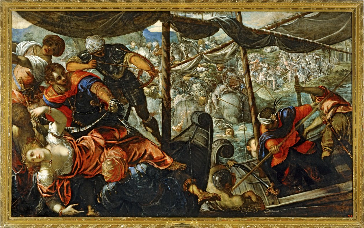 Szene aus einer Schlacht zwischen Türken und Christen von Jacopo Robusti Tintoretto