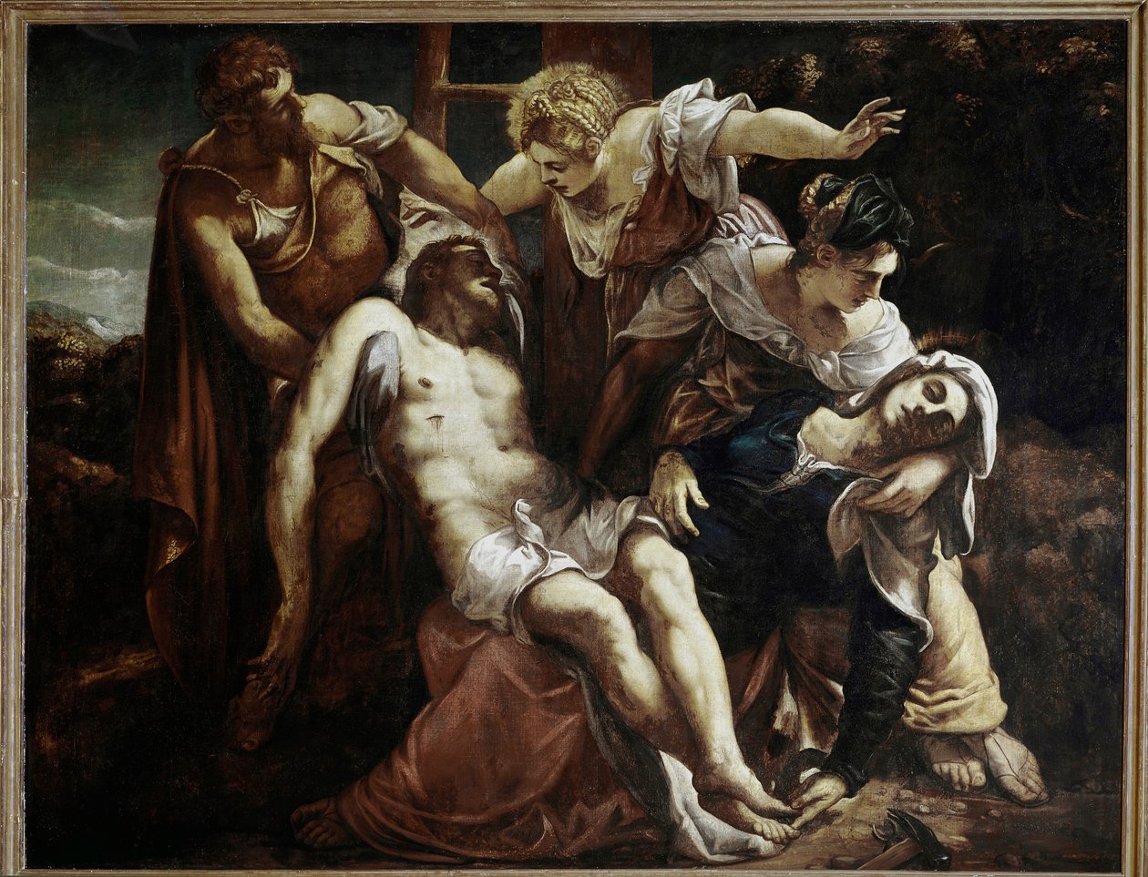 Die Kreuzabnahme Christi, ca. 1559 von Jacopo Robusti Tintoretto