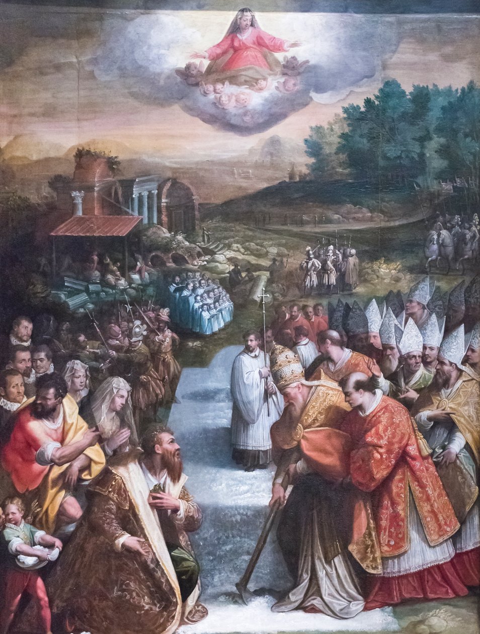 Das Wunder des Schnees von Jacopo Zucchi