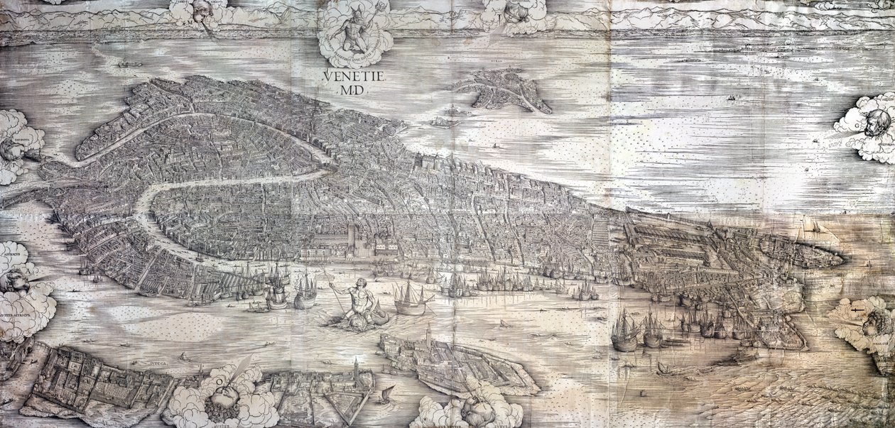 Grande Pianta Prospettica - Venedig, ca. 1500 von Jacopo de Barbari