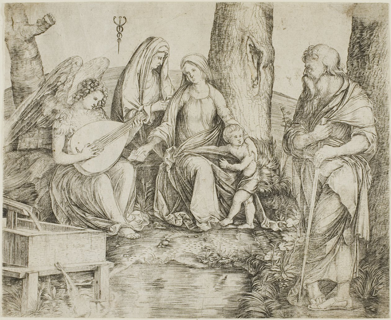 Die Heilige Familie von Jacopo de