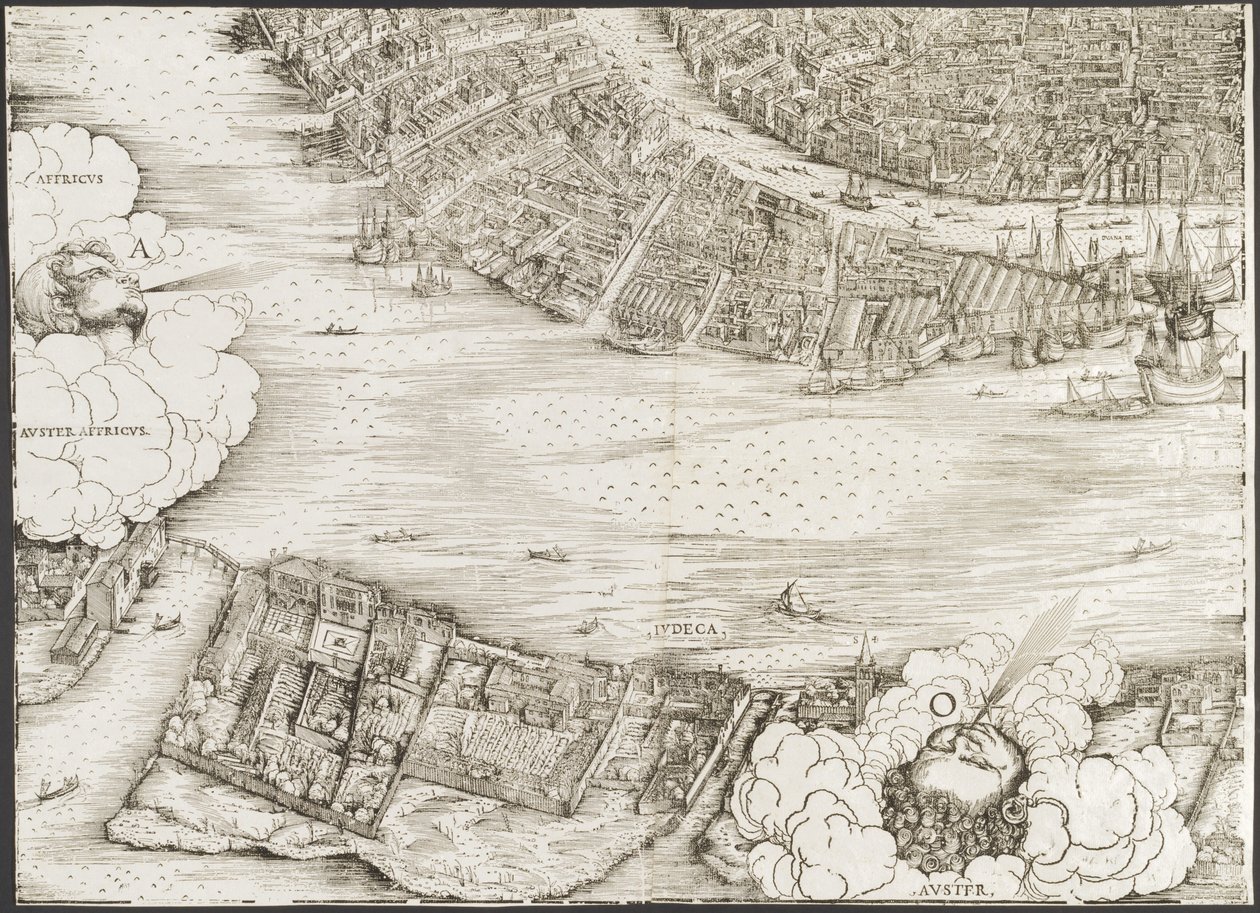 Ansicht von Venedig [unterer linker Block], 1500 von Jacopo de Barbari