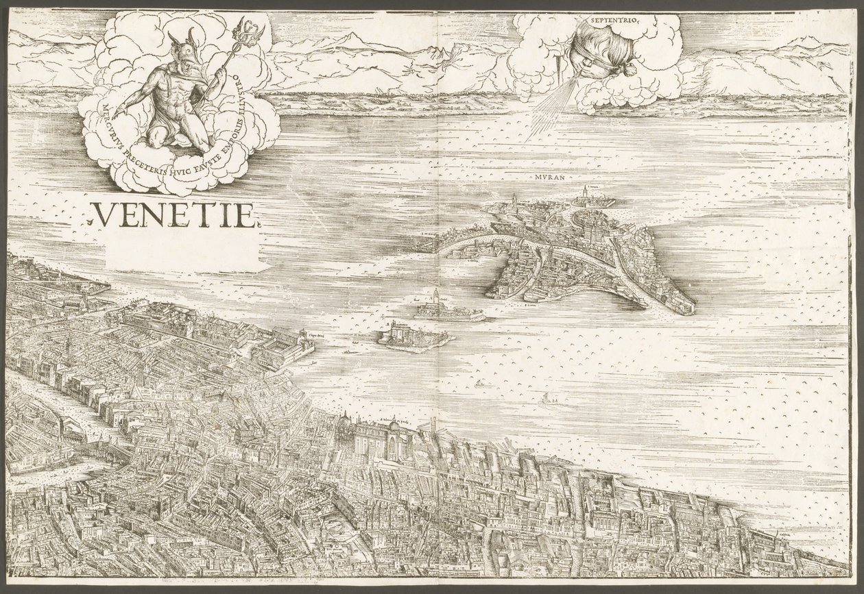 Ansicht von Venedig [oberer Mittelblock], 1500 von Jacopo de Barbari