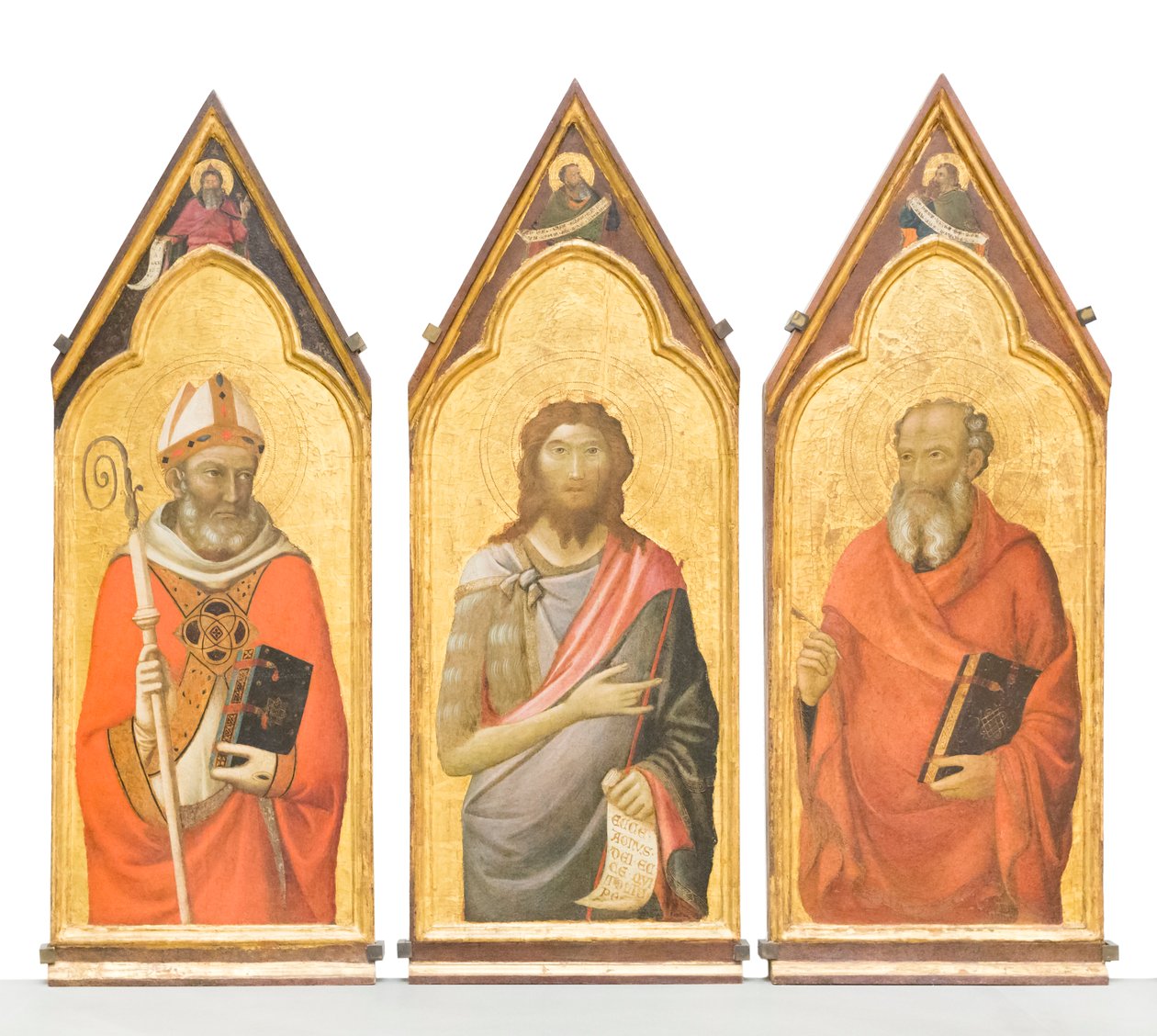 Heiliger Johannes der Täufer, Heiliger Johannes der Evangelist, Heiliger Ägidius von Jacopo del Casentino