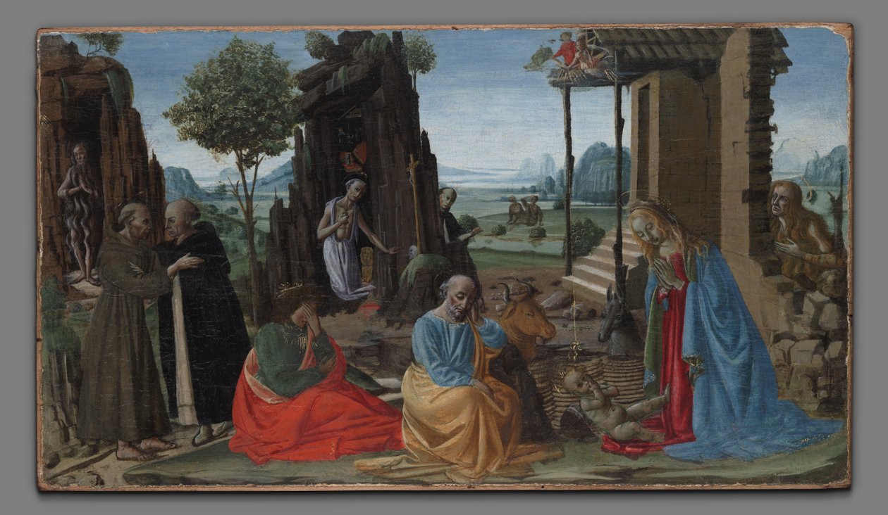 Die Mystische Geburt von Jacopo del Sellaio