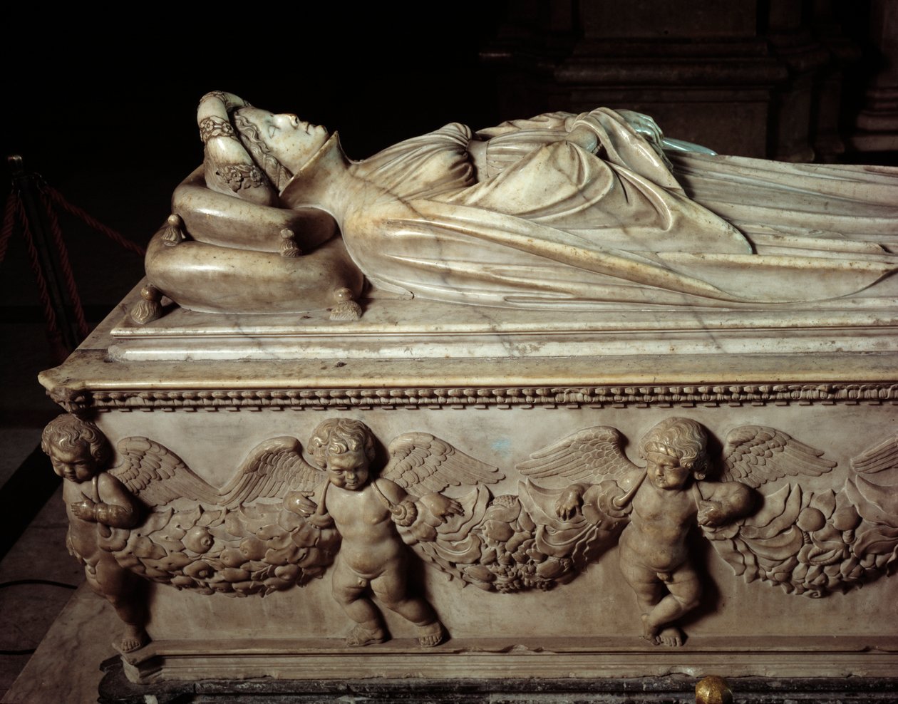 Liegende Ilaria del Carretto, Frau von Paolo Guinigi von Jacopo della Quercia