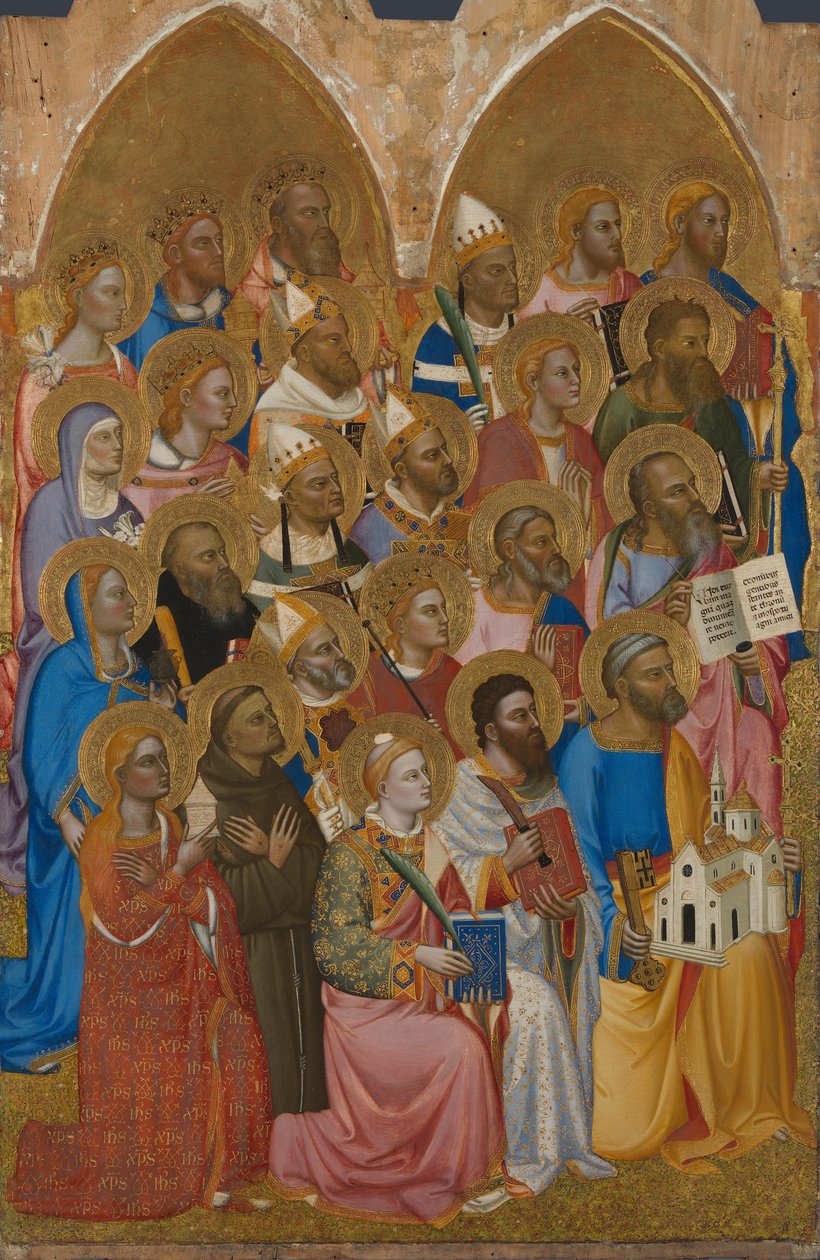 Anbetende Heilige aus dem San Pier Maggiore Altarbild, 1371 von Jacopo di Cione