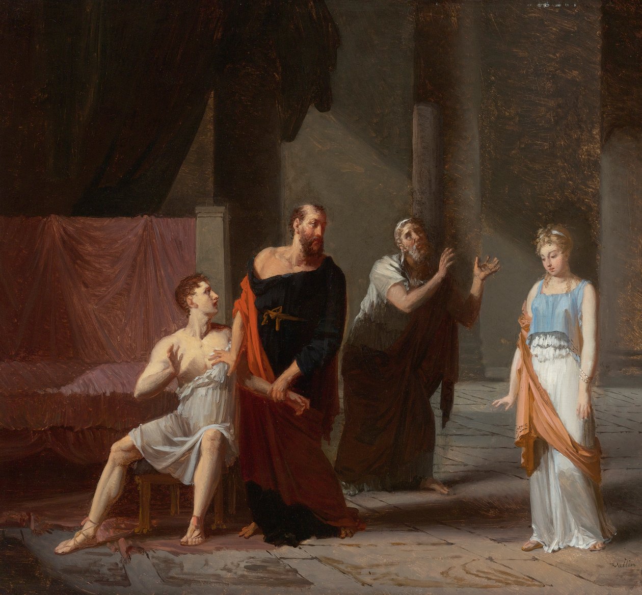 Antiochus und Stratonice von Jacques Antoine Vallin