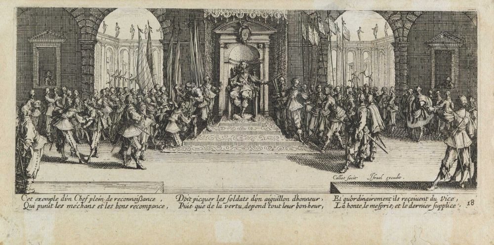 Das Rad Les miseres et les mal-heures de la guerre, pl. 18 von Jacques Callot