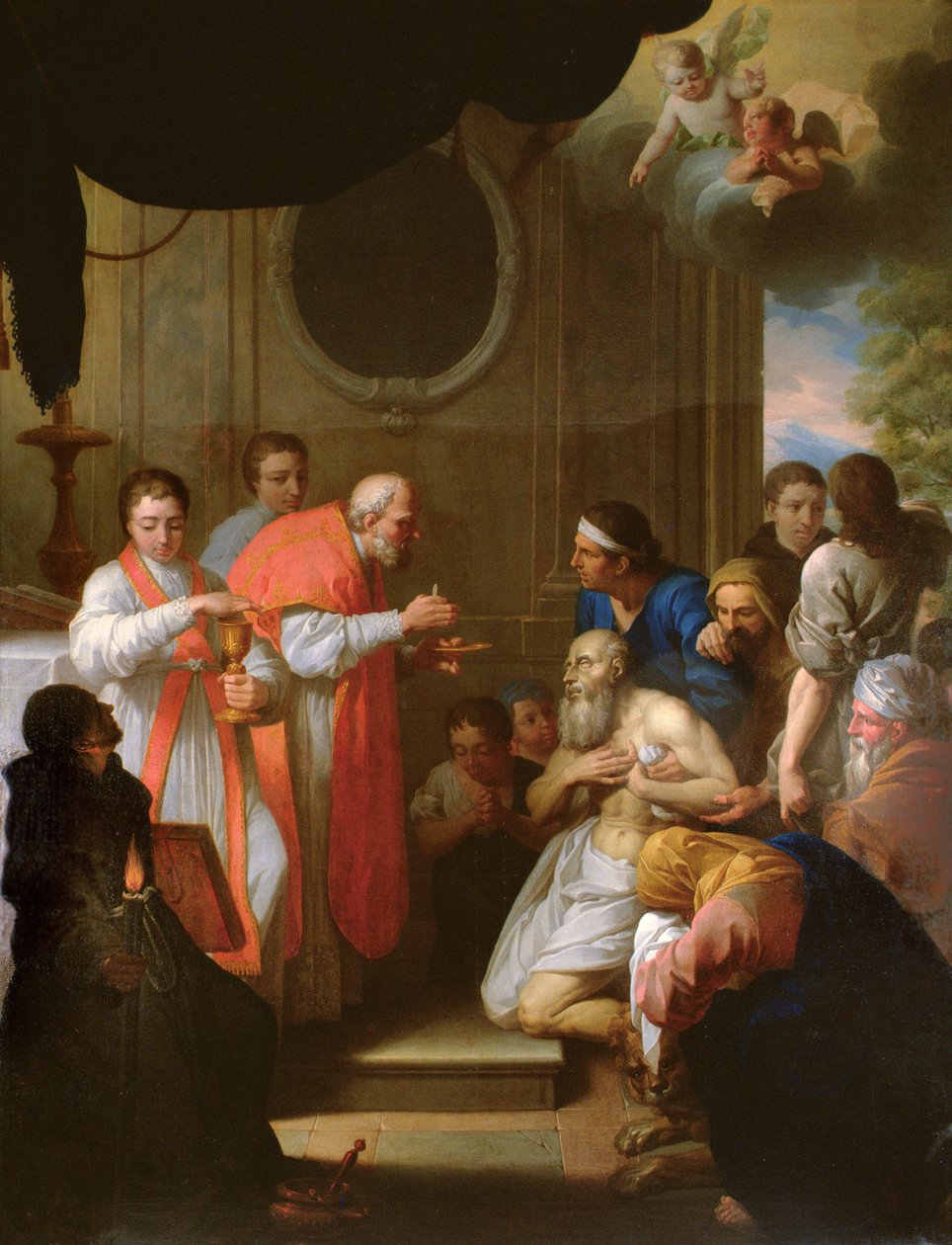 St. Rochus heilt die Pestkranken von Jacques Gamelin