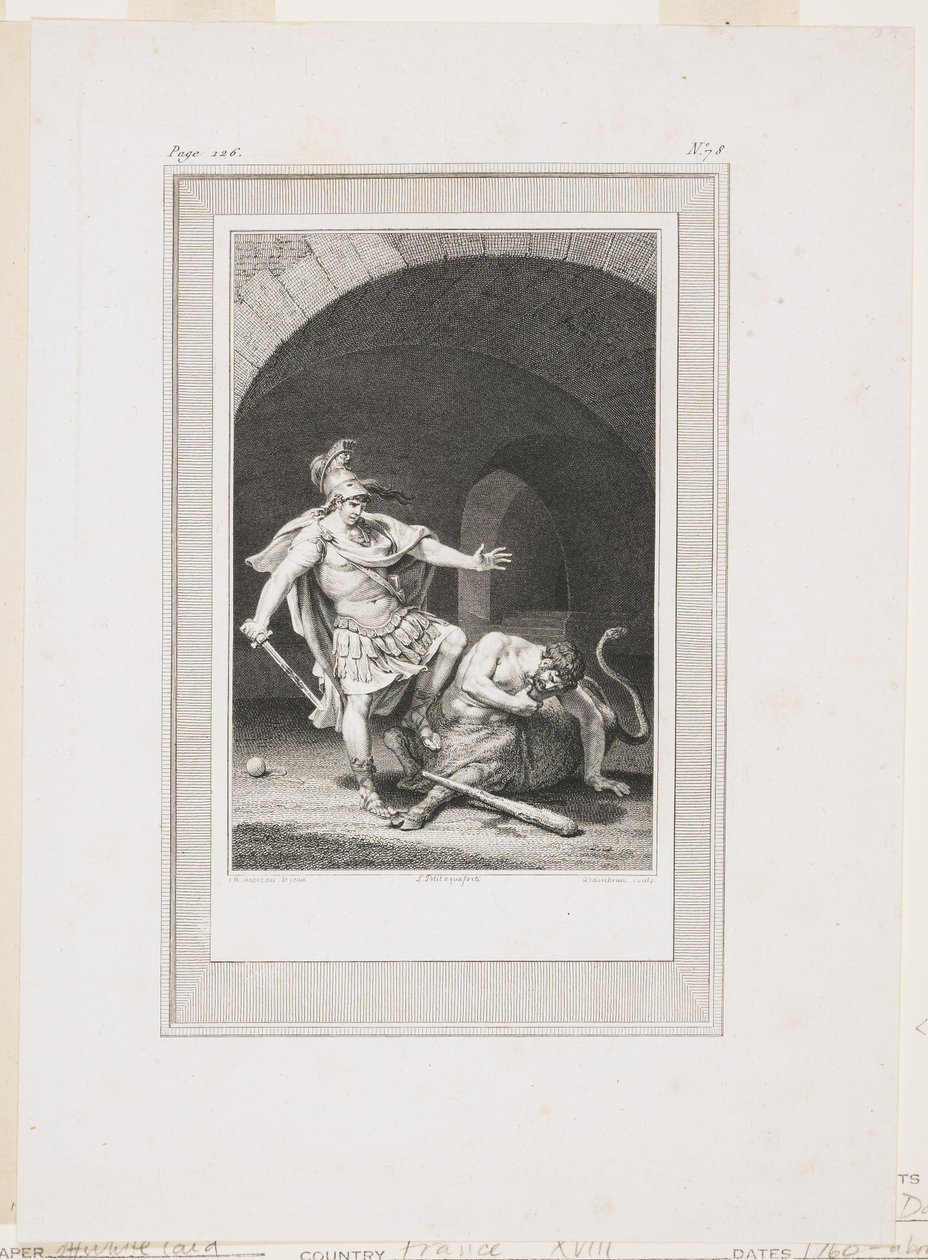 Vignette aus den Metamorphosen des Ovid von Jacques Louis Petit