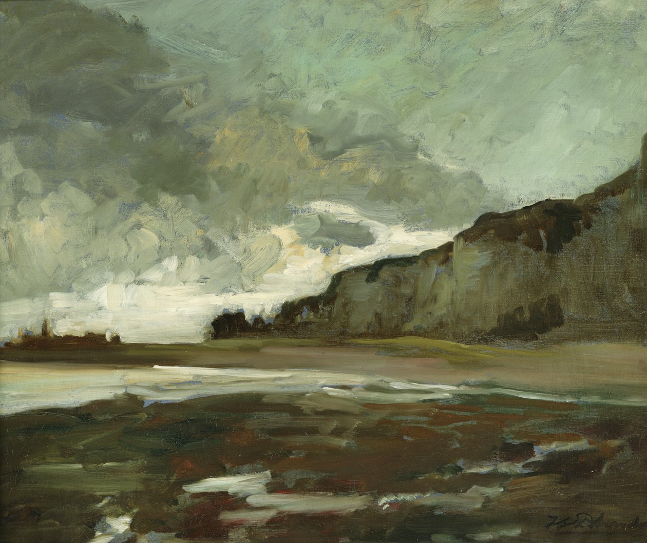 Die Klippen von Dieppe von Jacques Emile Blanche