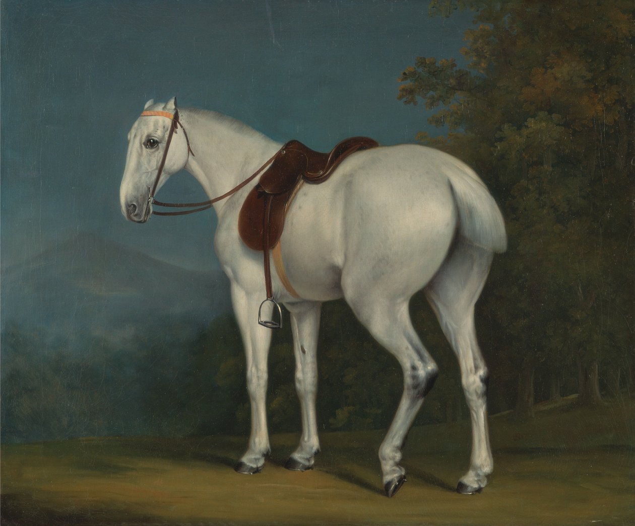 Der Graue Jäger einer Dame von Jacques-Laurent Agasse