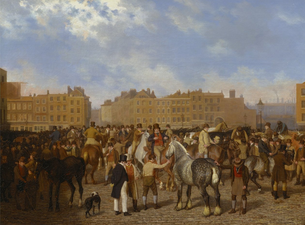 Alter Smithfield-Markt von Jacques-Laurent Agasse