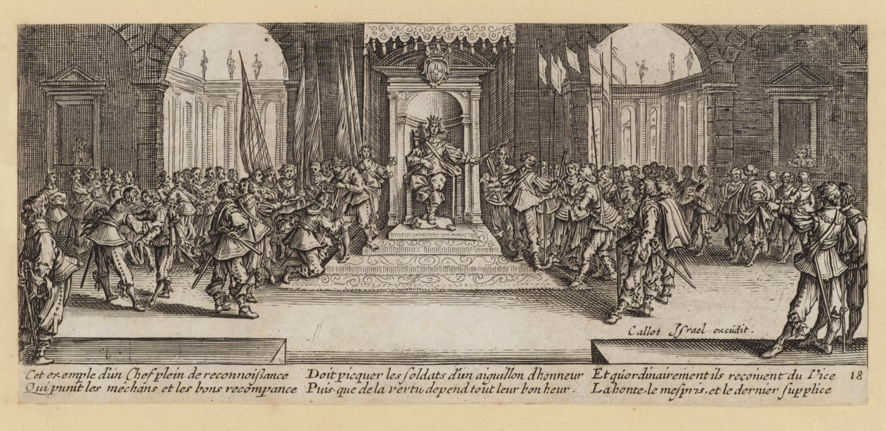 Die Leiden und Unglücke des Krieges (Gravur) von Jacques (after) Callot