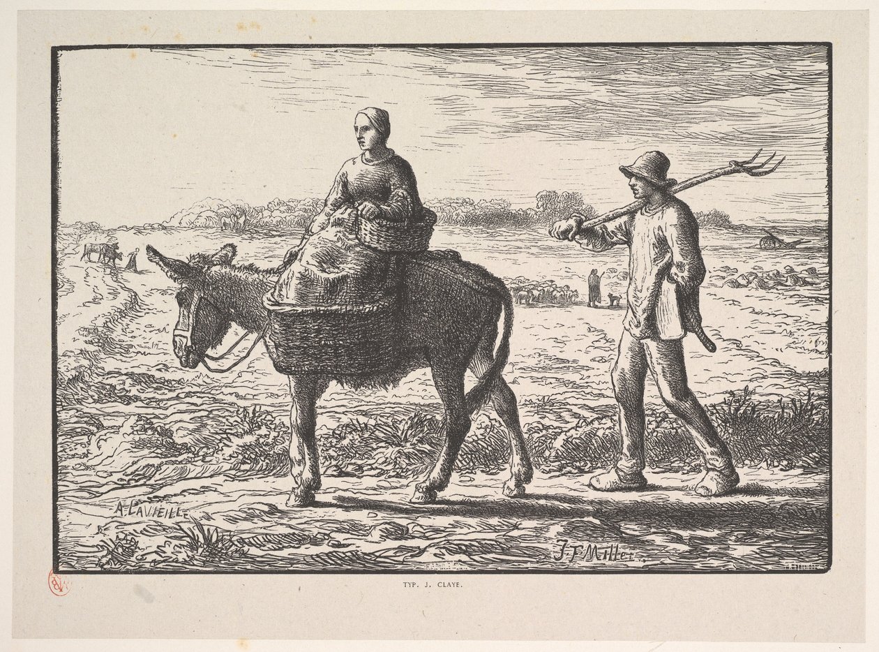 Morgen, aus der Serie Vier Tageszeiten von Jacques Adrien Lavieille