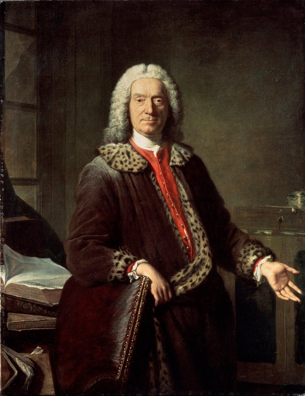 Porträt des Dichters und Tragödiendichters Prosper Jolyot de Crébillon, 1746 von Jacques Andre Joseph Camelot Aved