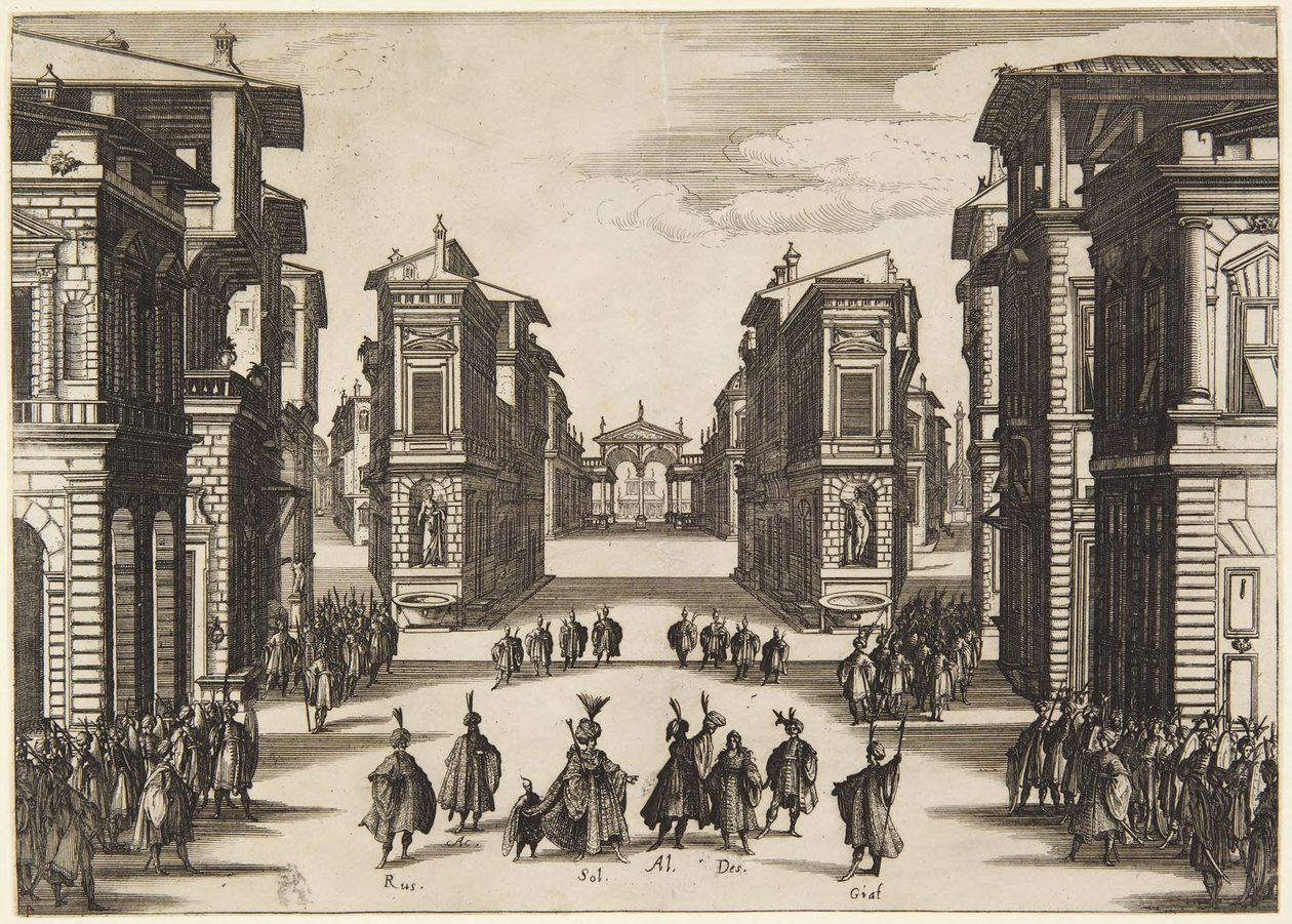 Akt 4, aus der Serie Soliman von Jacques Callot