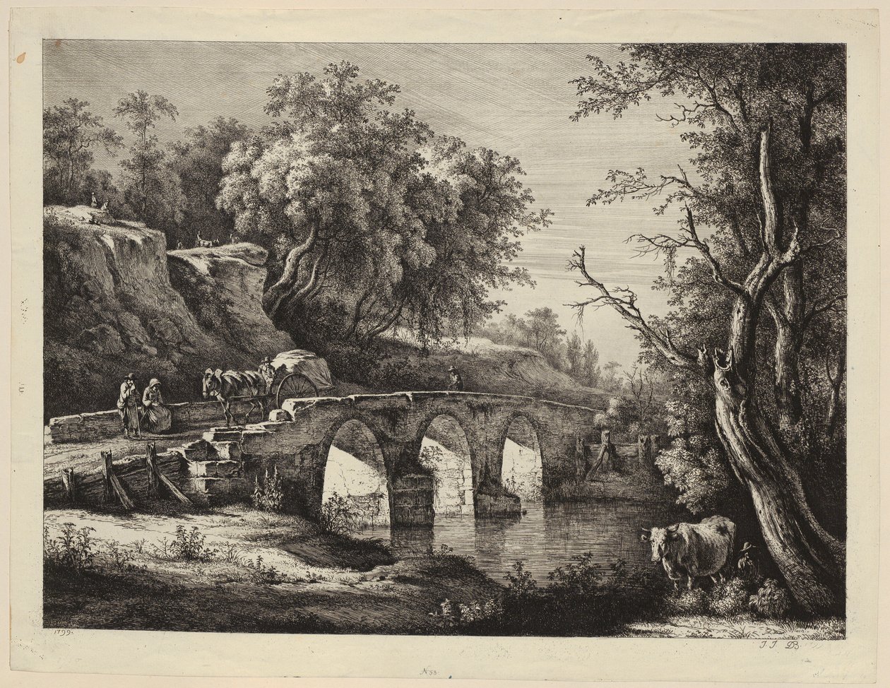 Ansicht der Rue Neuve in Nancy von Jacques Callot