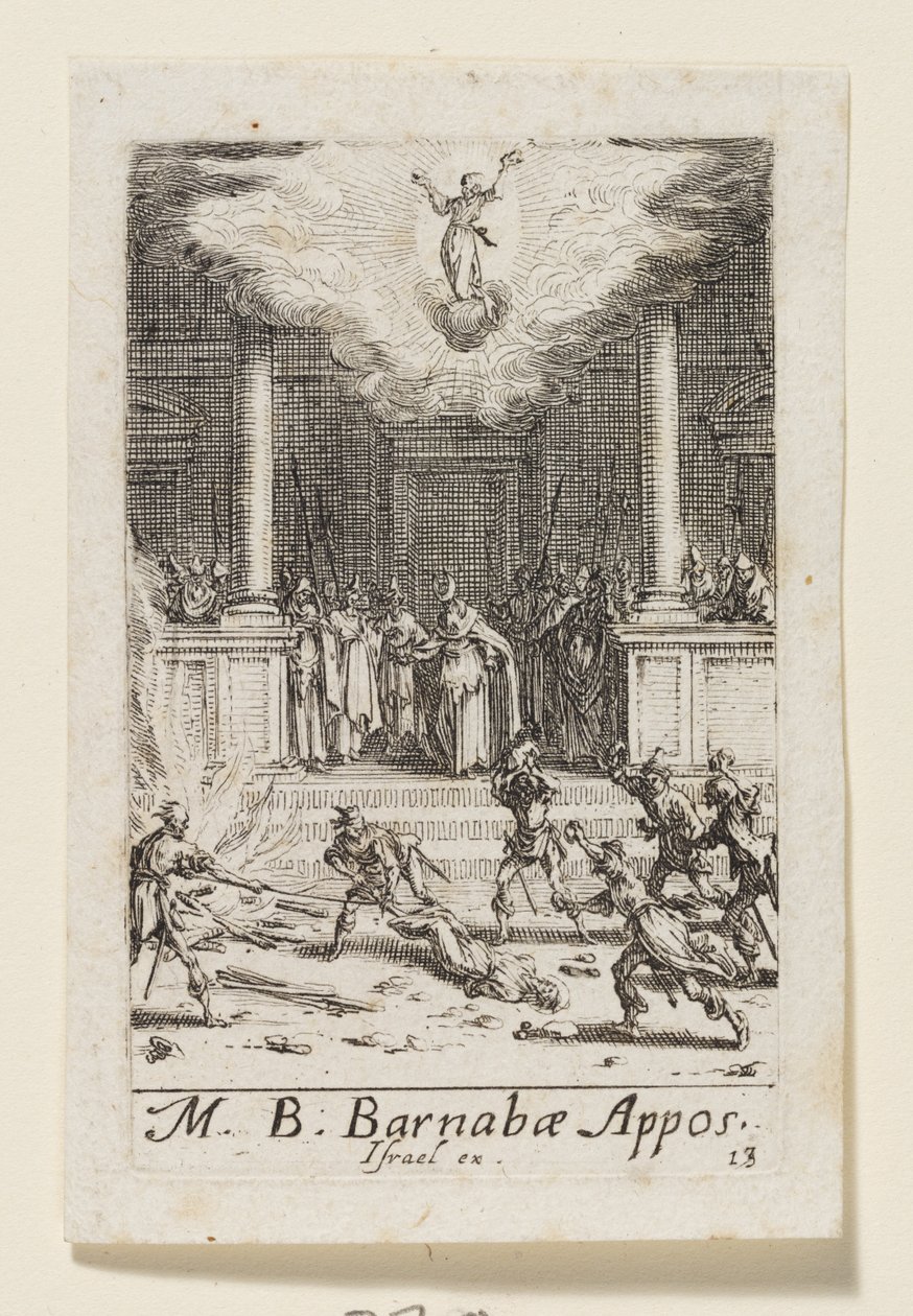 Der Apostel Barnabas von Jacques Callot