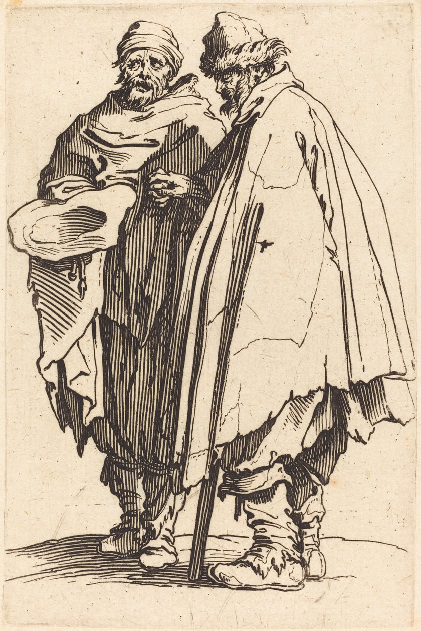 Blinder Bettler und Begleiter von Jacques Callot