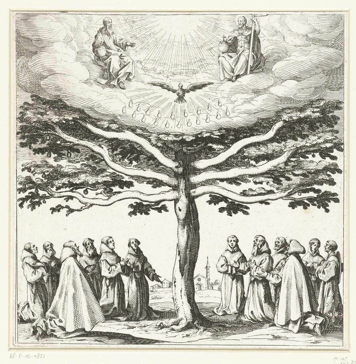 Der Baum des heiligen Franziskus von Jacques Callot