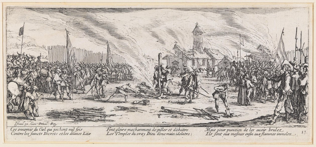 Der Scheiterhaufen von Jacques Callot