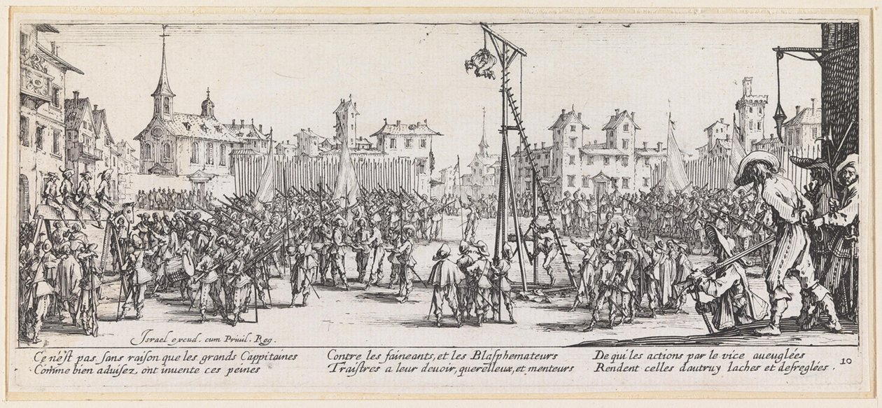 Die Folter an der Wipgalg von Jacques Callot