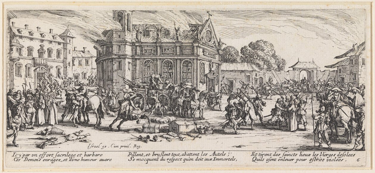 Der Raub der Kirchenschätze von Jacques Callot