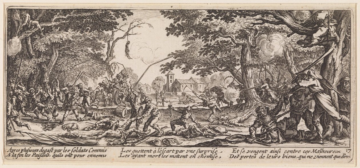 Die Vergeltung der Bauern von Jacques Callot