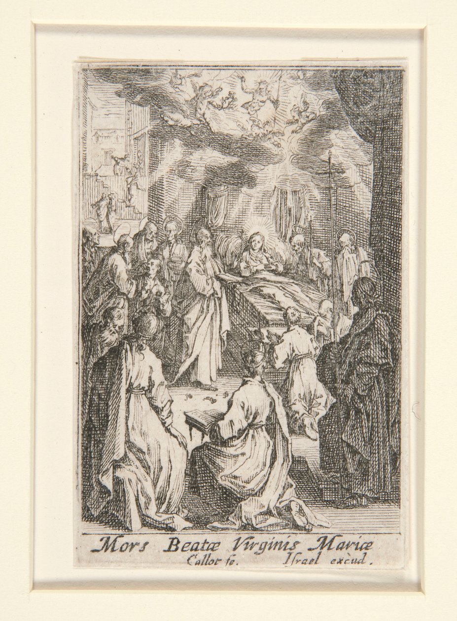 Tod der Jungfrau, Nr. 11 aus Das Leben der Jungfrau von Jacques Callot