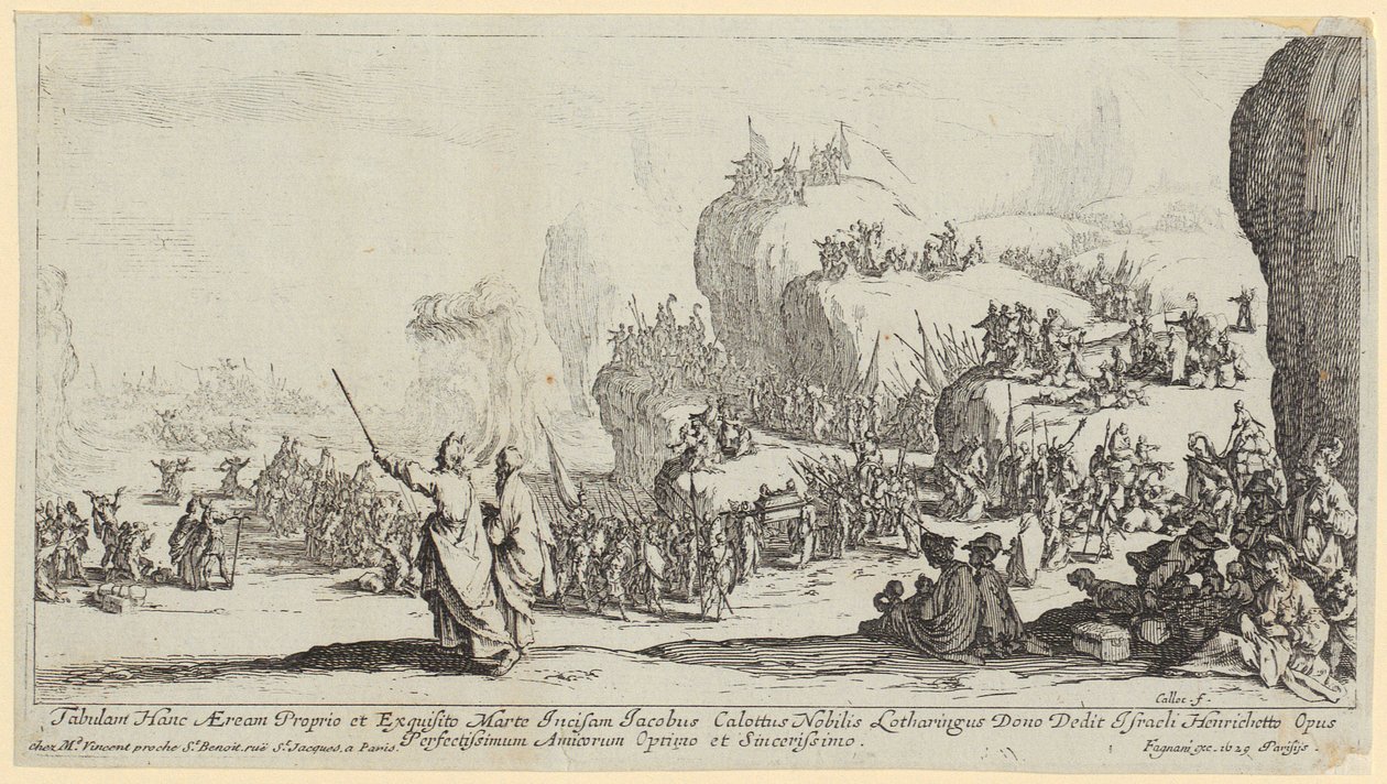 Durchquerung des Roten Meeres von Jacques Callot