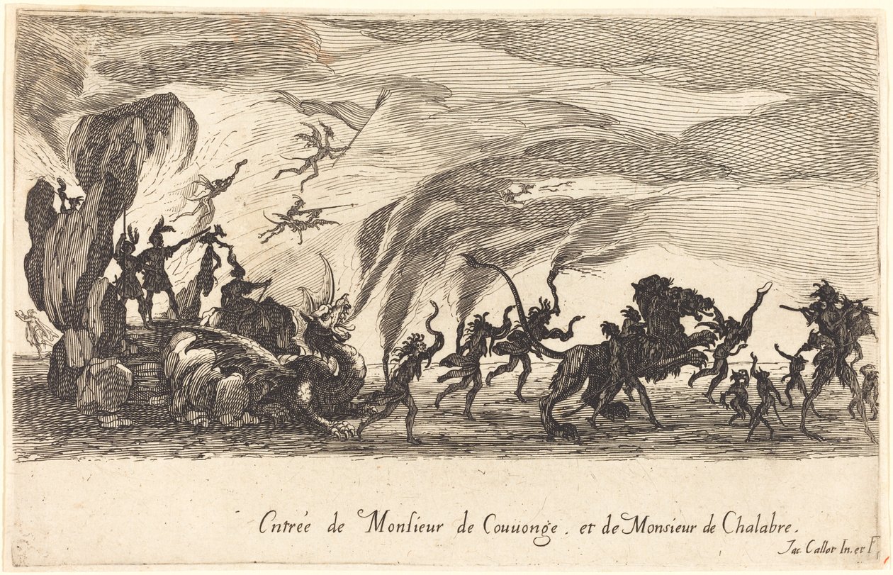 Einzug von M. de Couvonge und M. de Chalabre von Jacques Callot