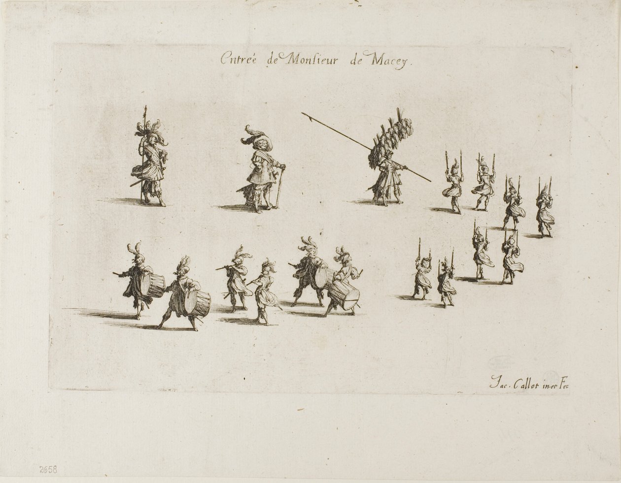 Einzug von M. de Macey, aus Der Kampf an der Barriere von Jacques Callot