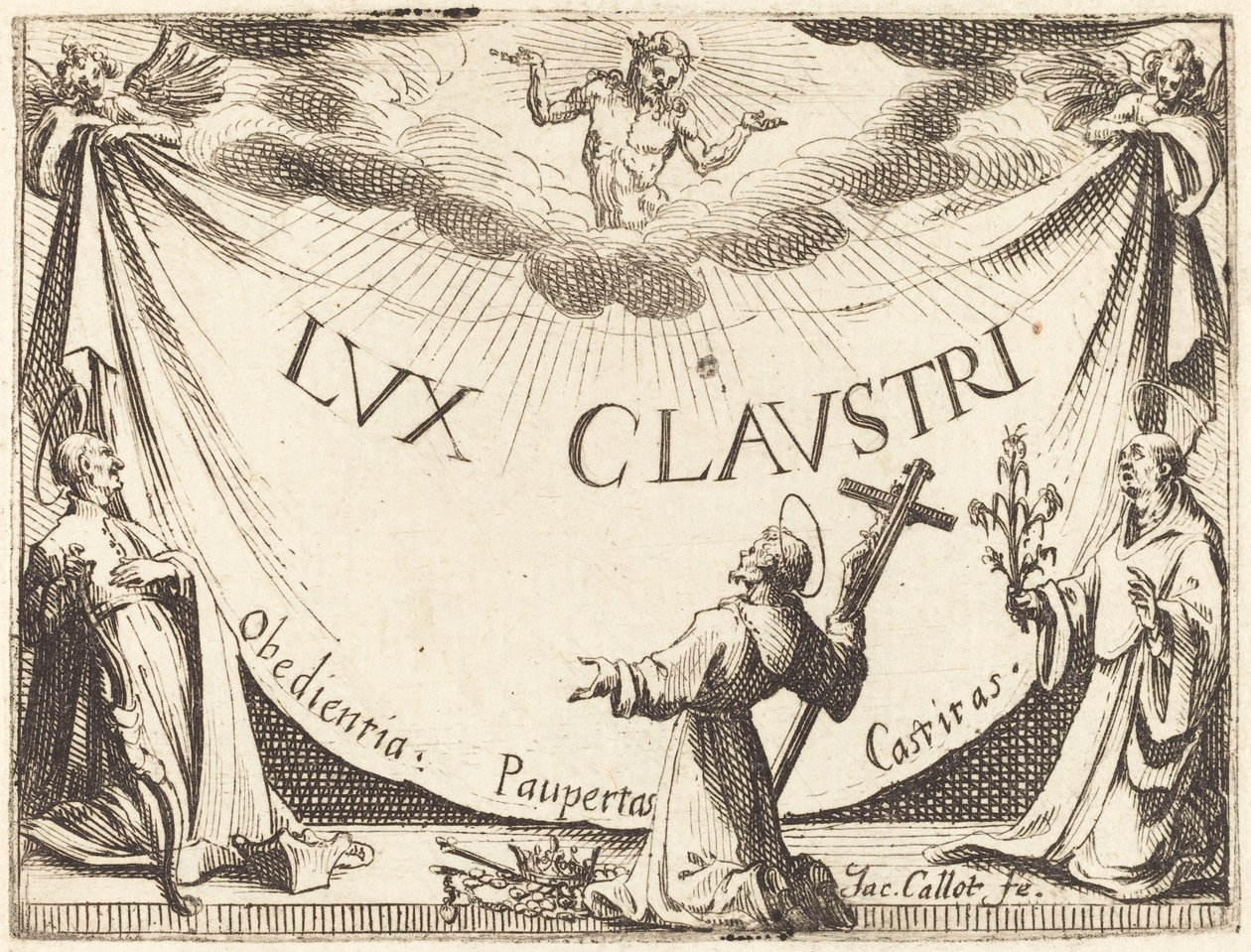 Frontispiz für "Das Licht des Klosters" von Jacques Callot