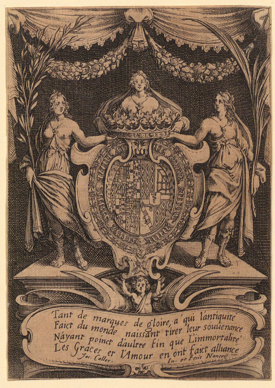 Frontispiz, Blatt 1 der Folge "Das Turnier" von Jacques Callot