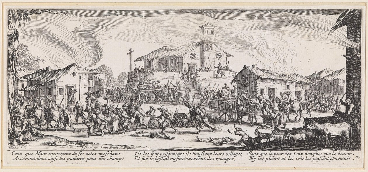 Das Wegführen der Beute von Jacques Callot