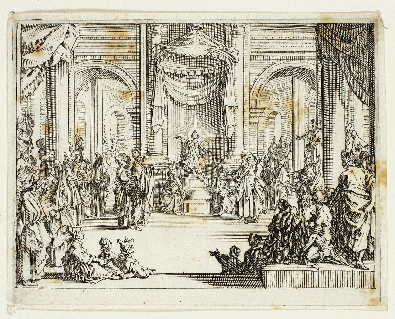 Jesus unter den Doktoren, aus dem Neuen Testament von Jacques Callot