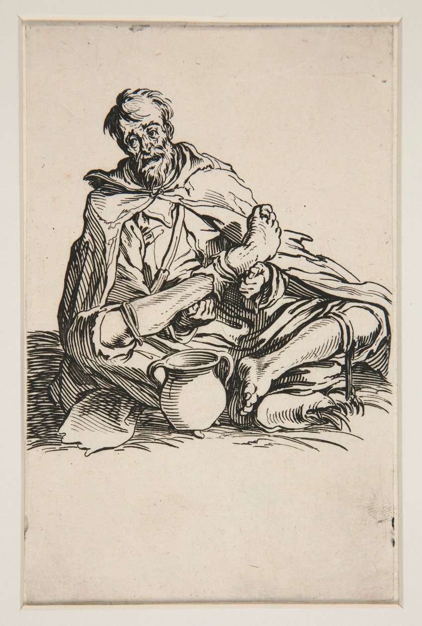Le Malingreux - Nr. 13 von Les Gueux von Jacques Callot
