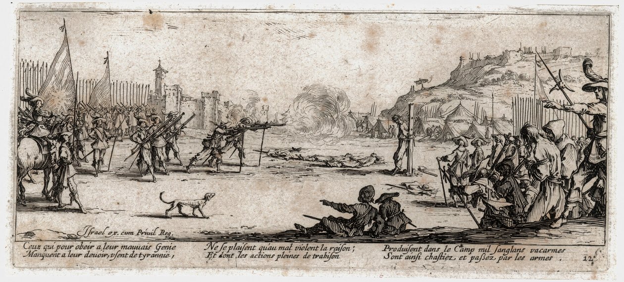 Les Misères et les Malheurs de la Guerre (Gravur) von Jacques Callot