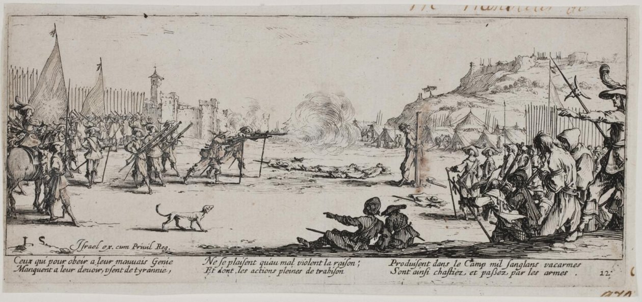 Die Elenden und die Leiden des Krieges (Blatt 12) von Jacques Callot
