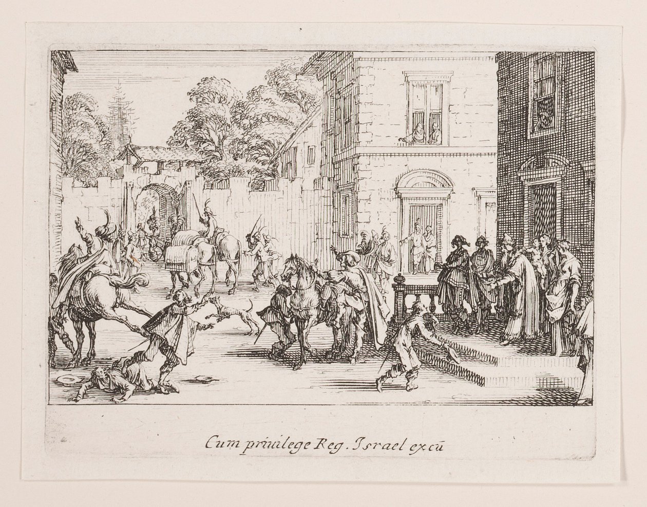 Die Abschiede, aus der Serie Das Leben der L von Jacques Callot