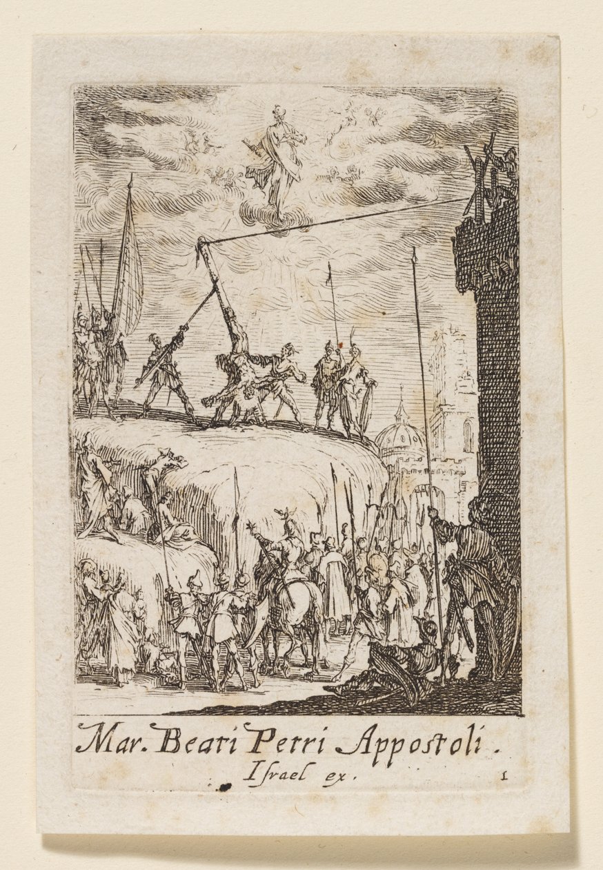 Martyrium des heiligen Apostels Petrus (Martyrium des seligen Apostels Petrus) von Jacques Callot