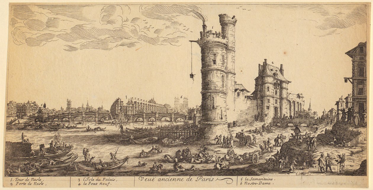 Martyrium des heiligen Thaddäus, Blatt 12 der Folge "Die Apostelmartyrien" von Jacques Callot