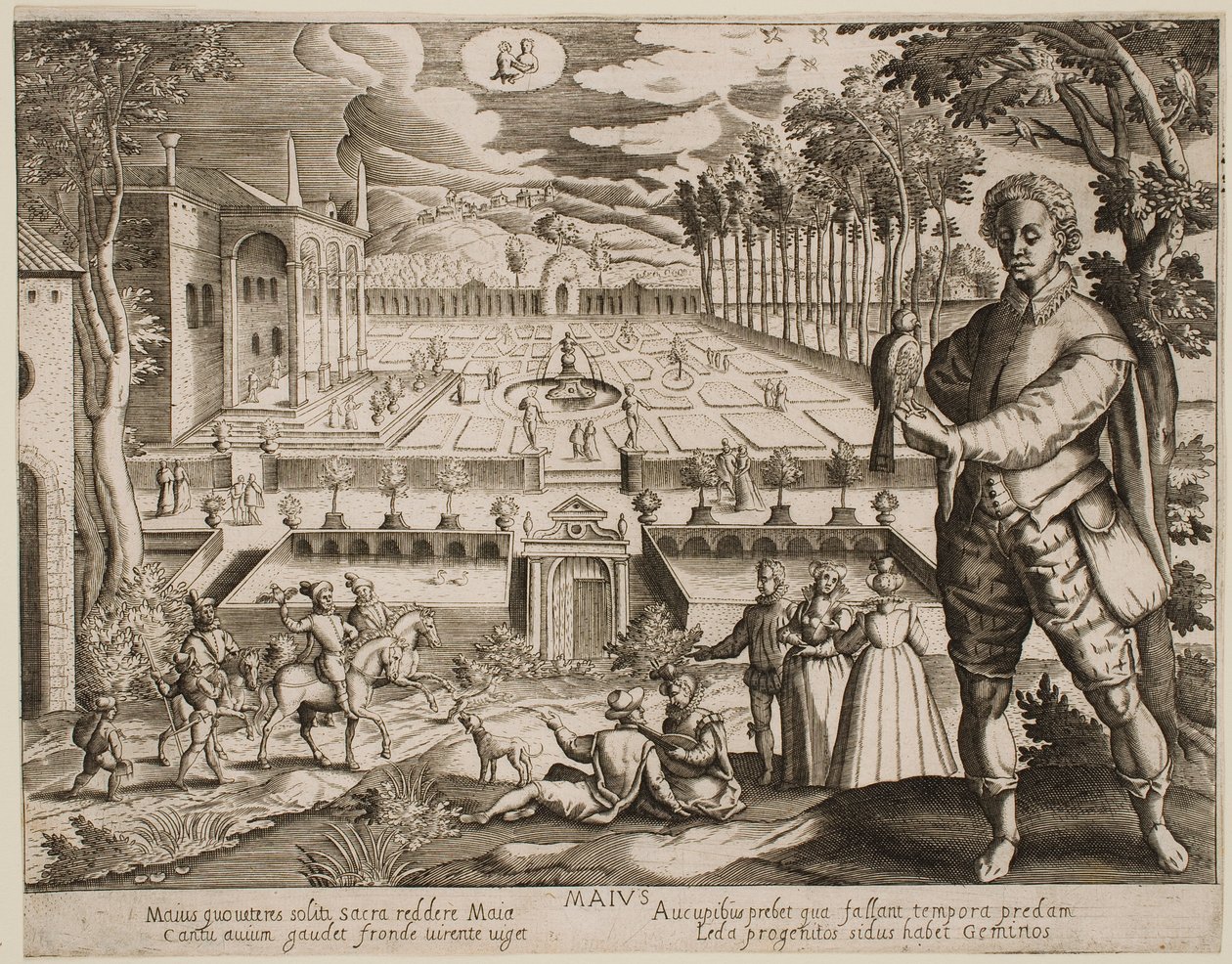 Mai, aus der Serie „Die Monate“ von Jacques Callot