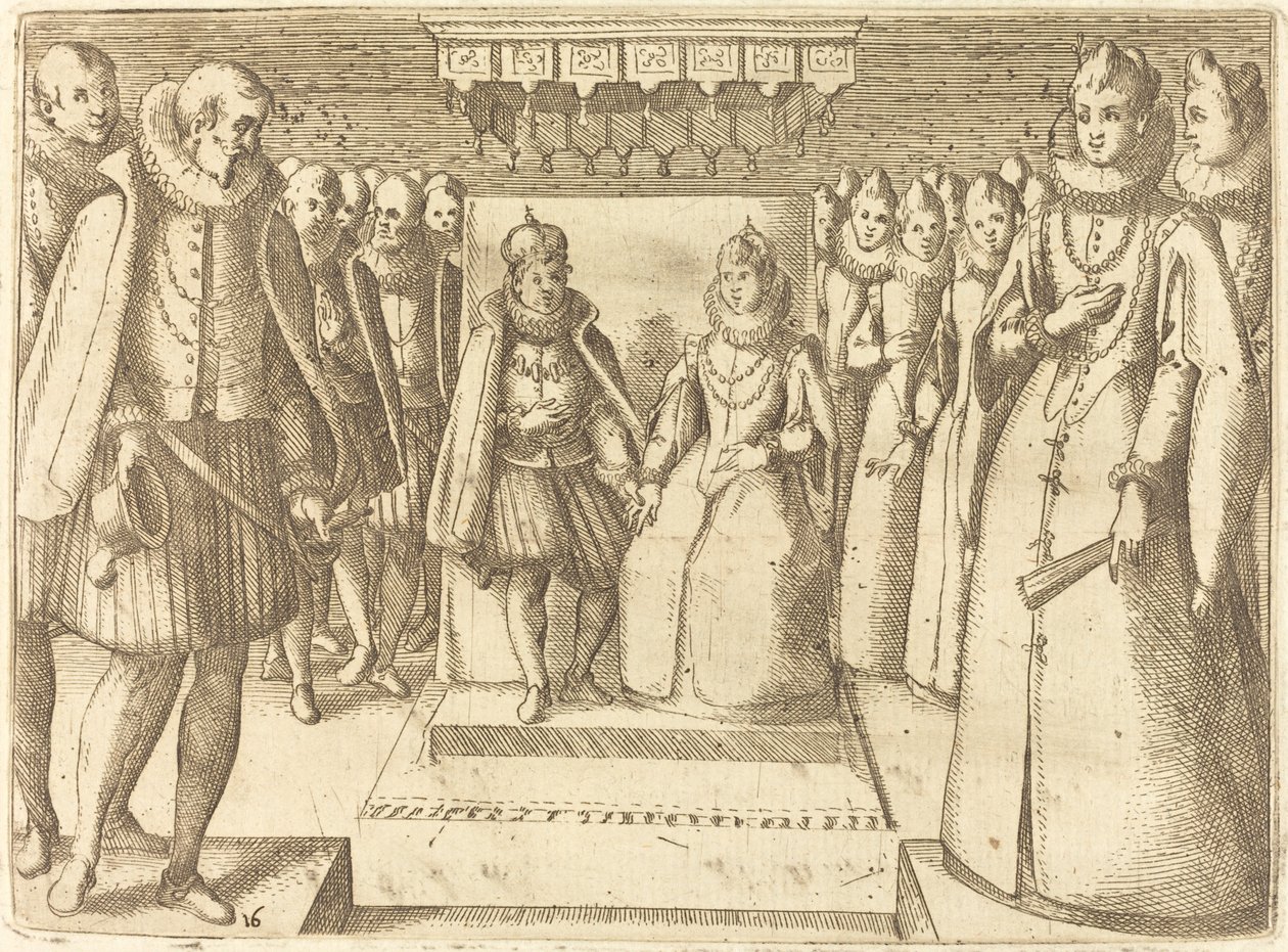 Treffen von Margarete von Österreich und Philipp III. von Jacques Callot