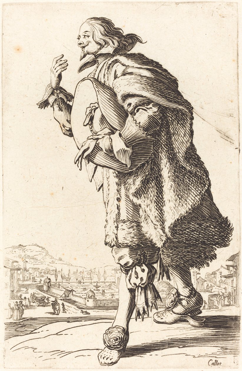 Edelmann mit Filzhut, verbeugend von Jacques Callot
