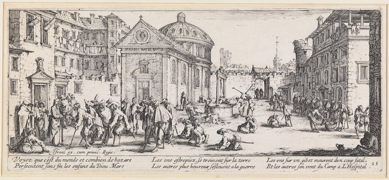 Kriegsverwundete von Jacques Callot