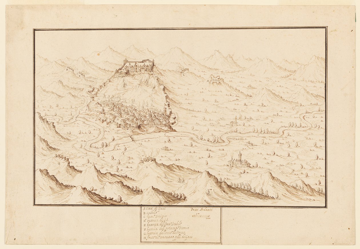 Planometrische Ansicht von Gani von Jacques Callot